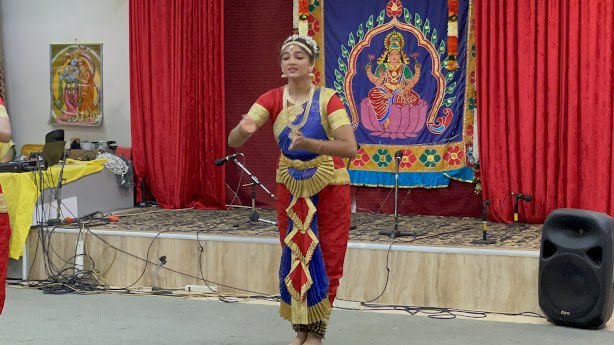 Ananya performing in traditional costume